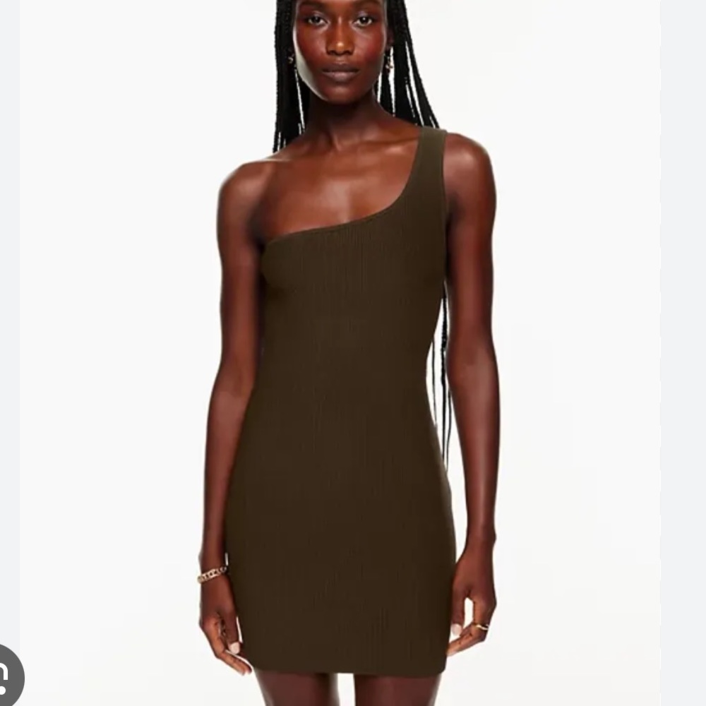 Aritzia Babaton Sculpt One Shoulder Dress NWOT